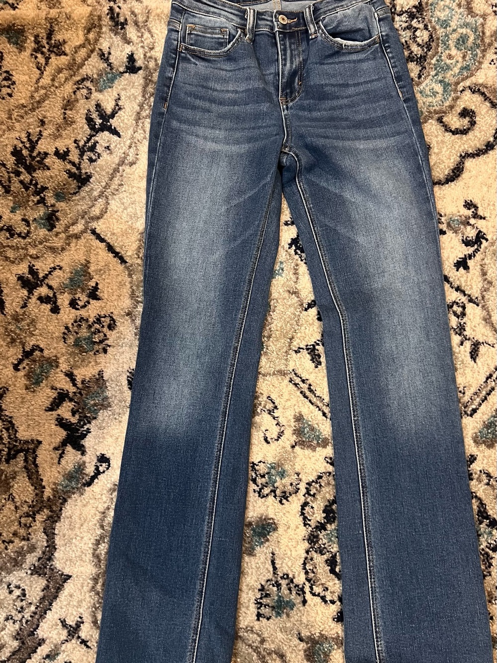 Women's Blue Flared Denim Jeans